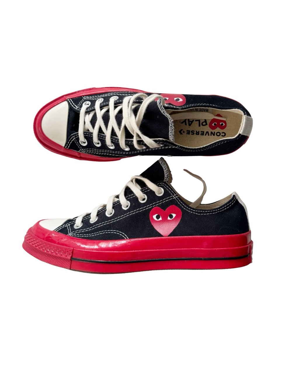Converse x Comme des Garçons Play x Chuck 70 Low Black Red